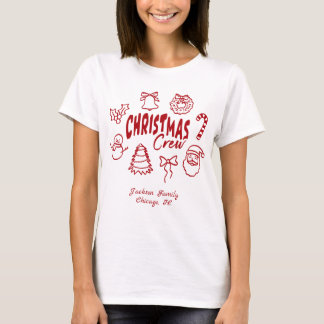 Customized Christmas Crew T Shirt