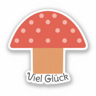 Customized Cute Red Mushroom  Klistermärken