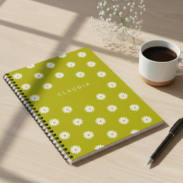 Customized Daisy Notebook, Gift for Children  Anteckningsbok