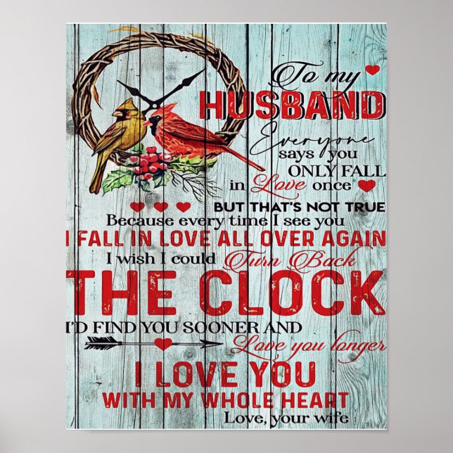 Customized Gift, To My Husband Letter Poster (Framsidan)