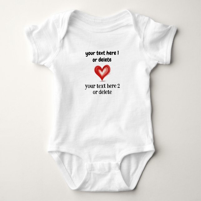 Customized Gift w Own Text, Create Your Own  Baby T Shirt (Framsida)