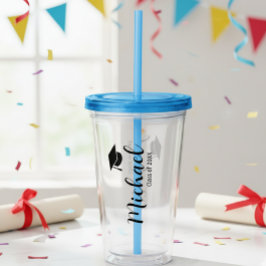 Customized graduation mug with lid take away mugg