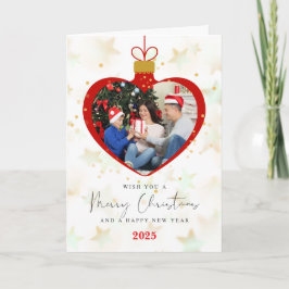 Customized Merry christmas & Happy new Year Photo Kort