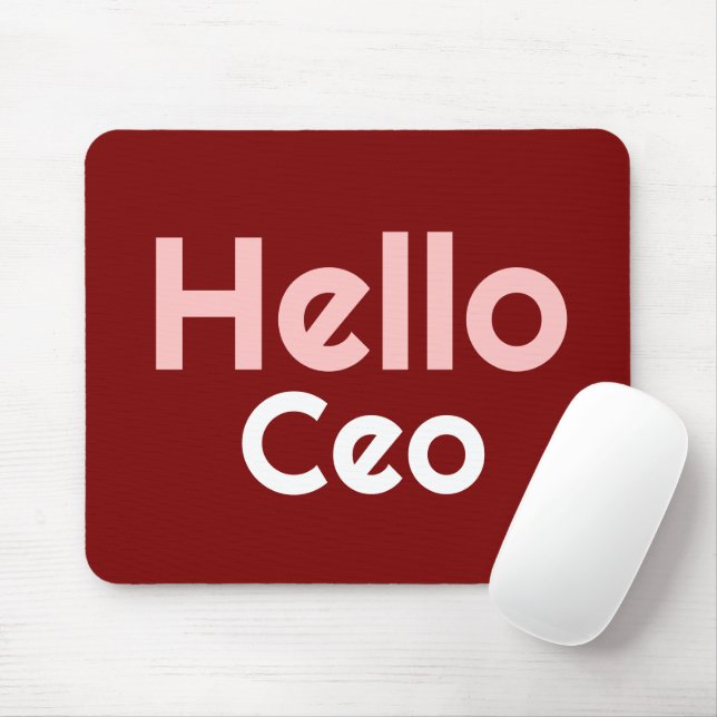 Customized Modern Elegant Hello Ceo Red Girl Gift Musmatta (Med mus)