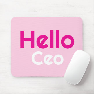 Customized Modern Elegant Pink Hello Ceo Girl Gift Musmatta