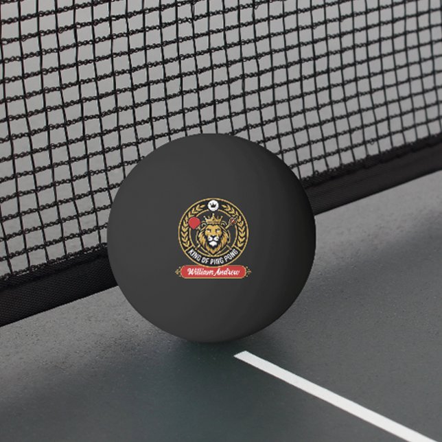Customized Modern king Of Ping Pong Name Pingisboll (Modern custom ping pong king name ping pong ball)
