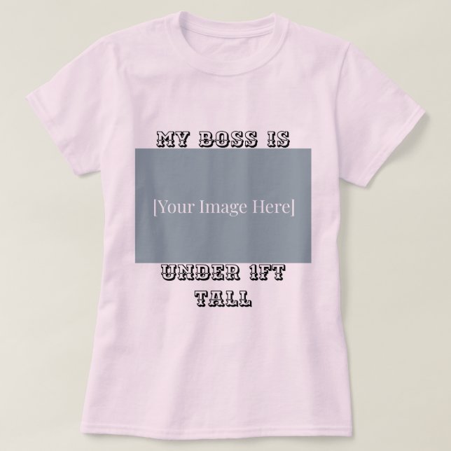 Customized New Parent T-Shirt – Funny Baby Photo (Design framsida)
