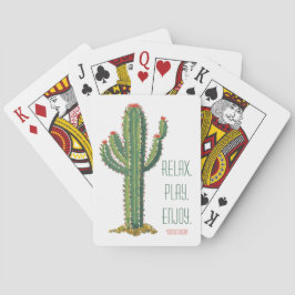 Customized Personalized Airbnb Playing Card Cactus Casinokort