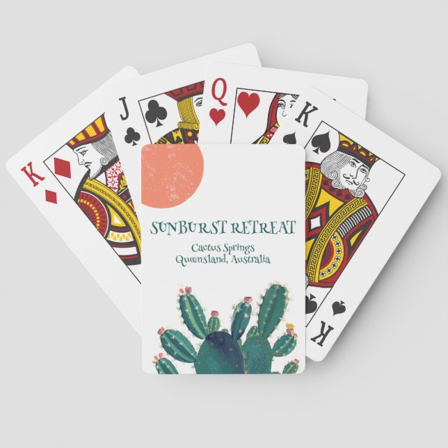 Customized Personalized Airbnb Playing Cards Casinokort (Baksidan)