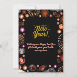 Customized & Personalized Happy New Year Greeting  Julkort