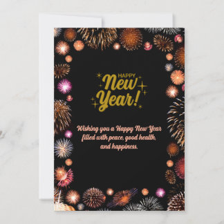 Customized & Personalized Happy New Year Greeting  Julkort