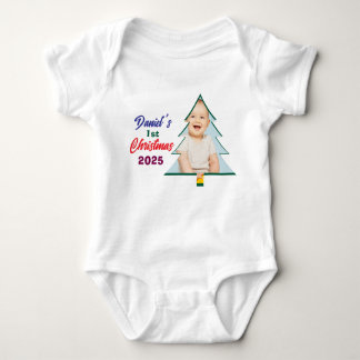 Customized Photo Daniel's 1st Christmas Tree  T Shirt