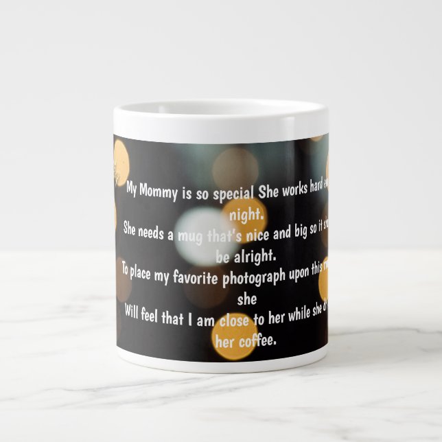 Customized Poem on Birthday Mug Jumbo Mugg (Framsidan)