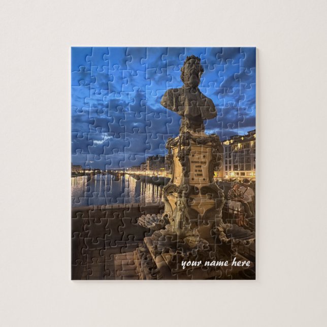 Customized Puzzle of Ponte Vecchio Bridge Florence Pussel (Vertikal)