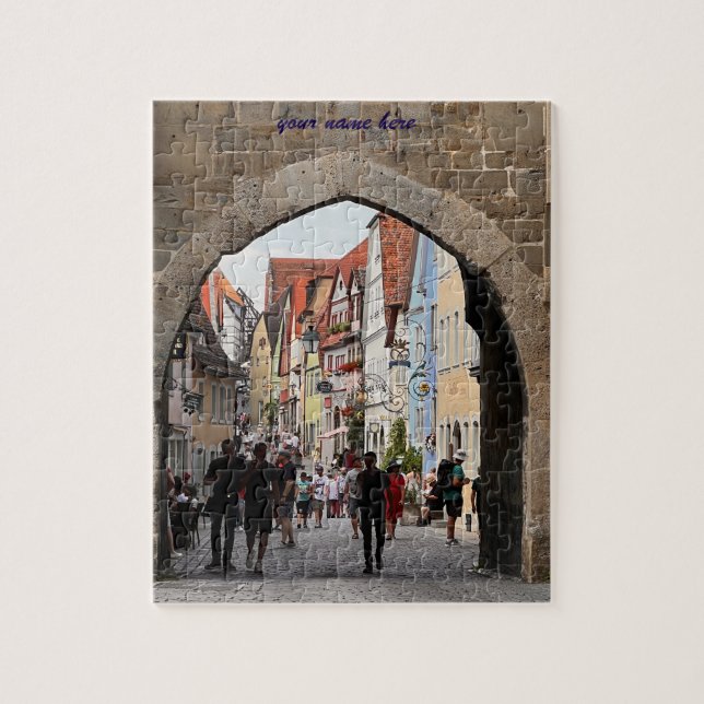 Customized Puzzle of Rothenburg, Germany Pussel (Vertikal)