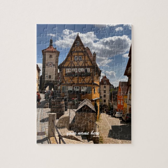 Customized Puzzle of Rothenburg, Germany Pussel (Vertikal)