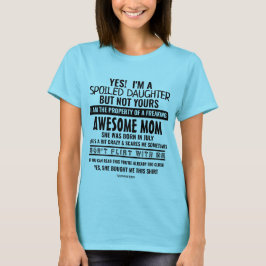 Customized spolierade den bördiga födelsedagmamman t shirt