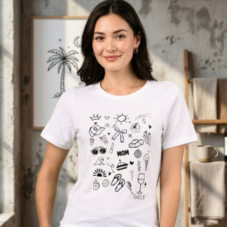 Customized Summer Vibes Mom T-Shirt