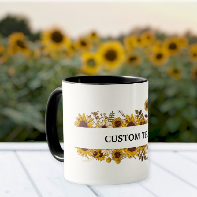 Customized sunflower mug, Sunflower mug Mugg (Skapare uppladdad)