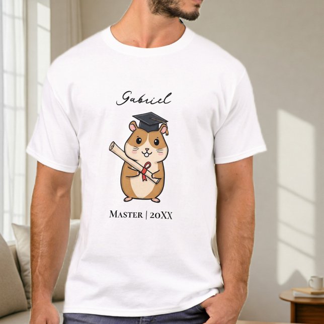Customized T-shirt for master's graduation, gift (Skapare uppladdad)