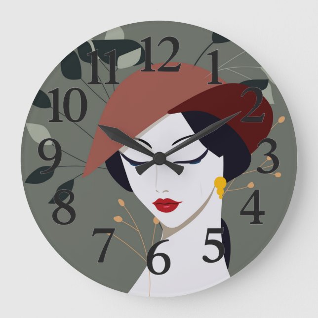 Customized wall clock for home stor klocka (Framsida)