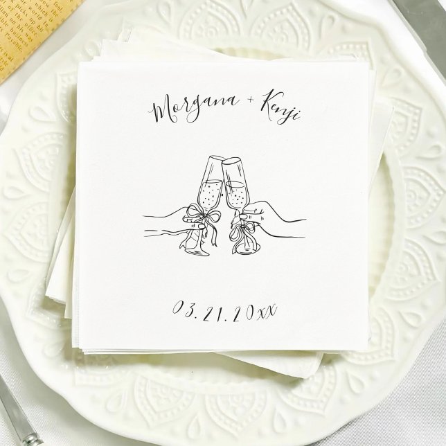 Customized Wedding Engagement Party Bridal Shower Pappersservett (Skapare uppladdad)