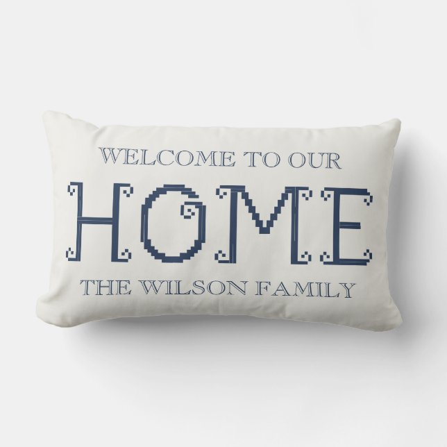 Customized "Welcome to Our Home" with Family Name Lumbarkudde (Framsida)