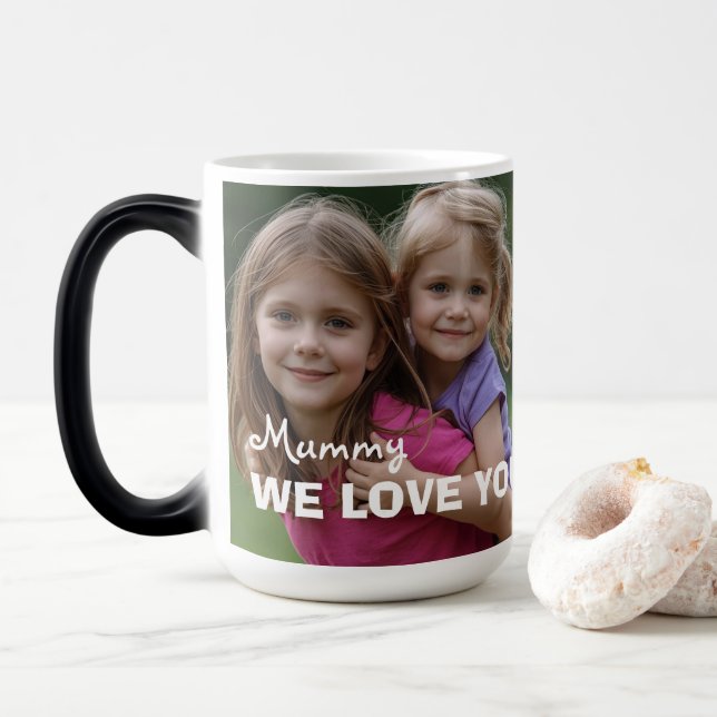 Customized with 2 and text magisk mugg (Med munk)