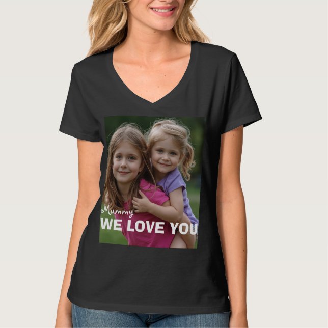 Customized with 2 and text t shirt (Framsida)