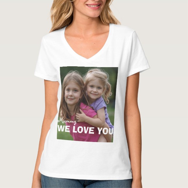 Customized with 2 and text t shirt (Framsida)