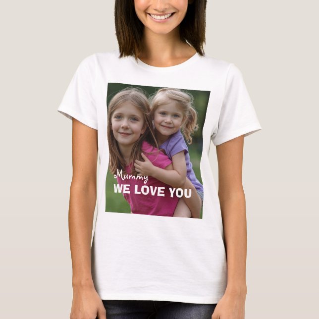 Customized with 2 and text t shirt (Framsida)