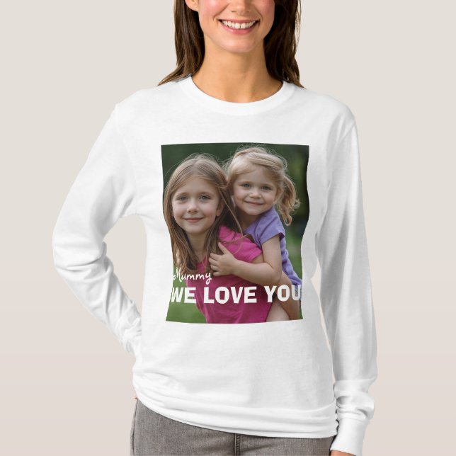 Customized with 2 and text t shirt (Framsida)
