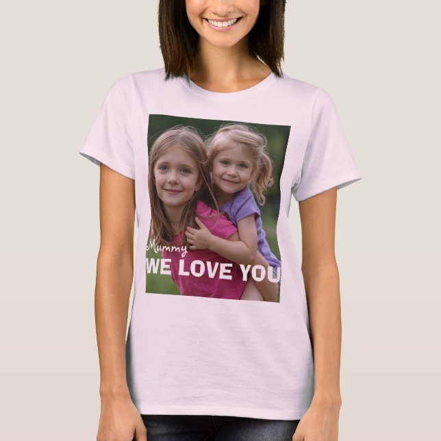 Customized with 2 and text t shirt (Framsida)