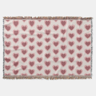 Customized Y2K Heart in Bordeaux Pink Retro Filt
