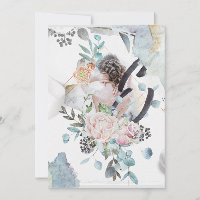 Customizsible  Wedding design Inbjudningar (Framsida)