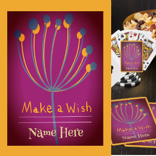 CustomName, Magic 8-thistle Gren, Lila Bkgd Casinokort