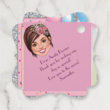 CustomSweet 16 Caricature-inbjudan med bubblor