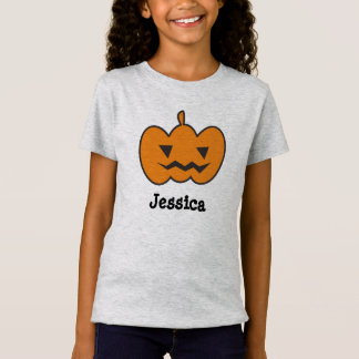 Custon Namn Halloween Pumpkin T Shirt