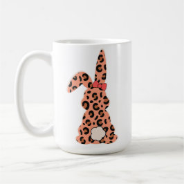 Custon Rabbit Pints Leopard Kaffemugg