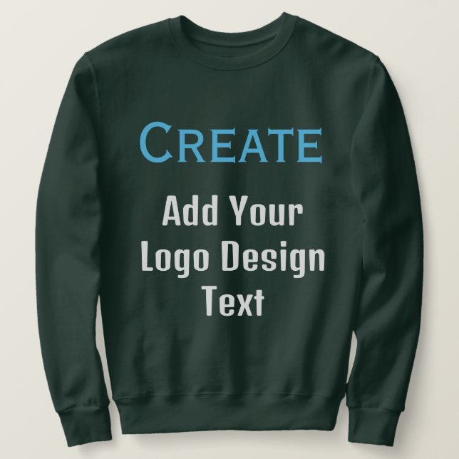 Custum Sweater Lång Ärmad Tröja (Design framsida)