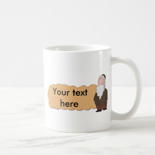 Custumizable keramisk mugg för judisk rabbin