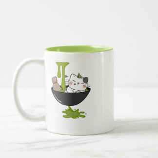 Cut Cat Matcha's Mug Två-Tonad Mugg