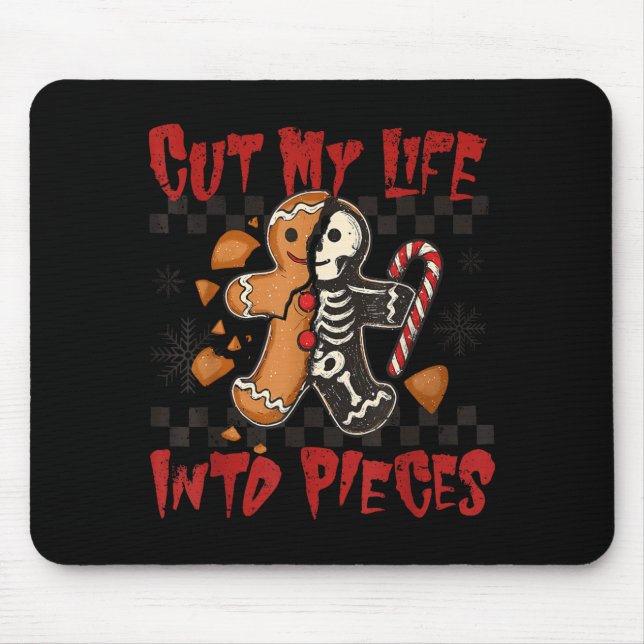 Cut My Life Into Eces Xmas Gingerbread Funny Chris Musmatta (Framsidan)