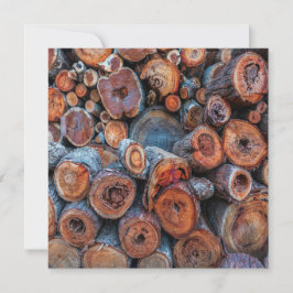 Cut Tree Logs Stacked Together Pattern Photograph Kort