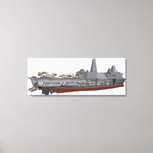 Cutawayillustration Canvastryck