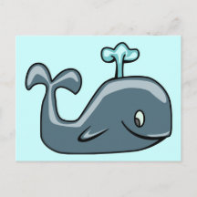 CUTBLUEISH GRÅTT GRÅTT WHALE TECKNAD ANIMAL SEALI