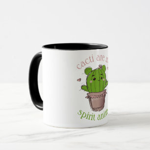 CUTCACTI SPIRIT ANIMAL PRICKLY HEART KÄRLEK MUGG