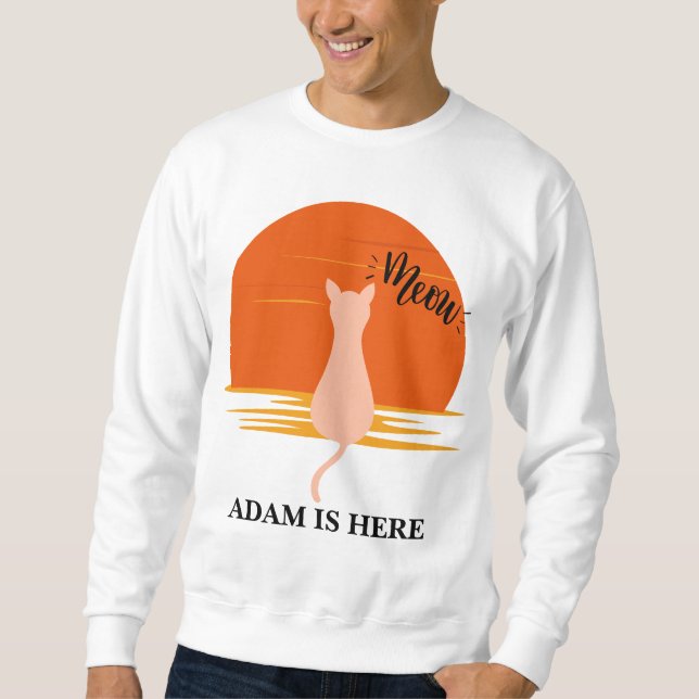 CUTCAT SPORT CUSTOMIZE PERSONLIG NAMN LÅNG ÄRMAD TRÖJA (Framsida)