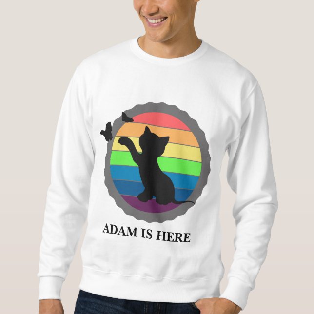 CUTCAT SPORT CUSTOMIZE PERSONLIG NAMN LÅNG ÄRMAD TRÖJA (Framsida)