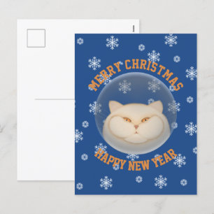 Cute С i önskemål God jul, Gott nytt år Helg Vykort